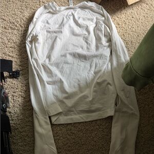 White Long Sleeve Lululemon Swiftly